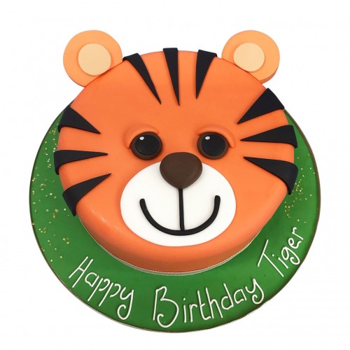 Tiger Party Fondant Cake Delivery in Noida