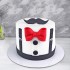 Mustache Theme Fondant Cake