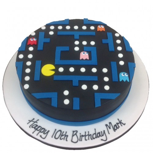Arcade Pacman Game Fondant Cake Delivery in Noida