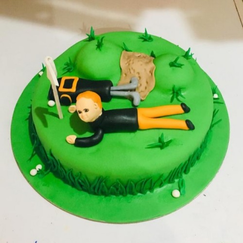 Golf Ground Theme Cake Delivery in Noida