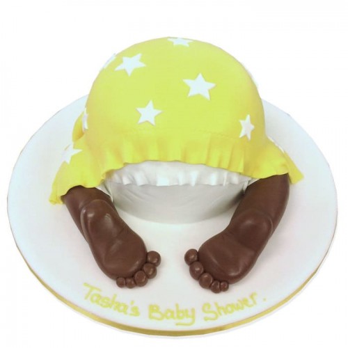 Babies Bottom Theme Fondant Cake Delivery in Noida