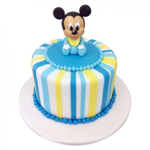 Baby Mickey Fondant Cake Delivery in Noida
