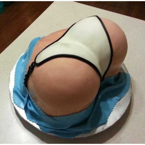 Big Butt Naughty Fondant Cake Delivery in Noida