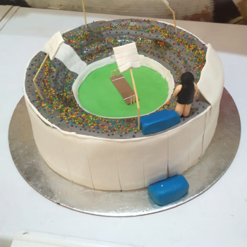 Cricket Ground Theme Cake Cricket Ground Theme Cake