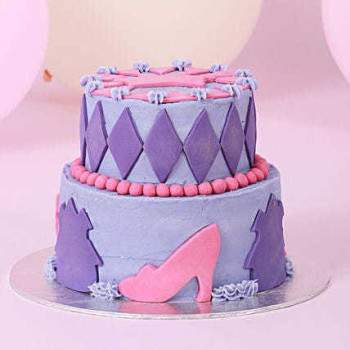Designer Two Tier Cake For Girls Designer Two Tier Cake For Girls