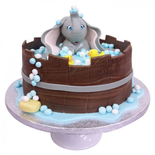 Dumbo in a Bath Tub Fondant Cake Delivery in Noida