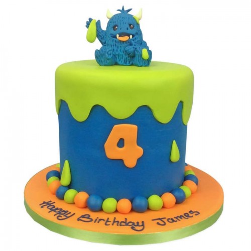 Little Monsters Fondant Cake Delivery in Noida