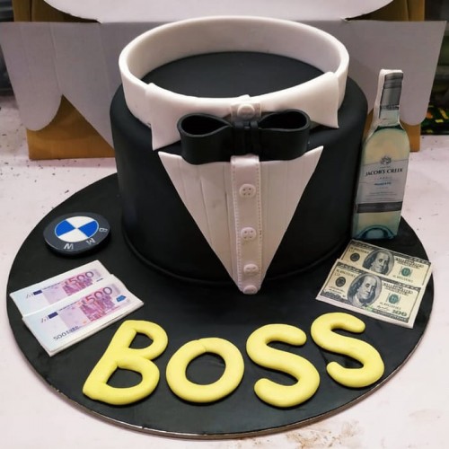 The Big Boss Fondant Cake Delivery in Noida