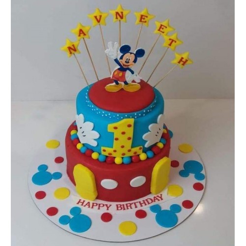 Mickey Mouse Fondant Theme Cake Delivery in Noida