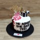 Miss to Mrs Engagement Fondant Cake Delivery in Noida