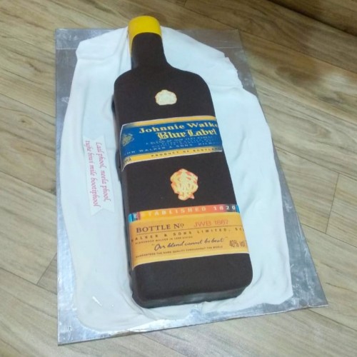Blue Label Bottle Fondant Cake Delivery in Noida