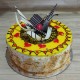 Butterscotch Birthday Jelly Cake Delivery in Noida