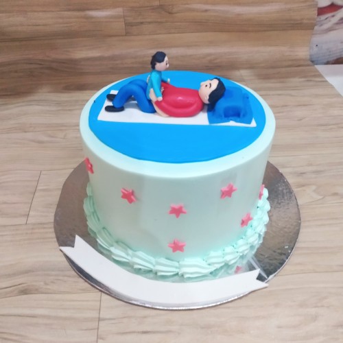 Father and Son Theme Cake Delivery in Noida