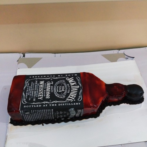 Jack Daniels Bottle Cake Delivery in Noida