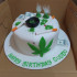 Marijuana Theme Cake