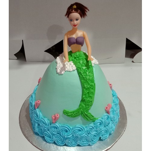 Barbie Mermaid Doll Cake Delivery in Noida