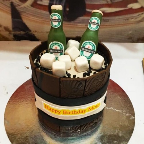 Beer Barrel Theme Cake Delivery in Noida