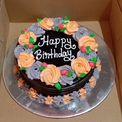 Chocolate Birthday Rose Cake Delivery in Noida