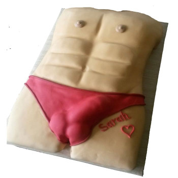Man Torso Bachelor Party Cake Man Torso Bachelor Party Cake