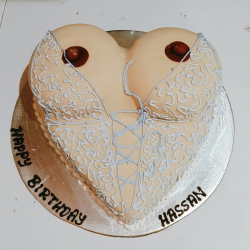 Naked Boobs Bachelorette Cake Delivery in Noida