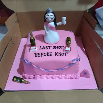 Pink Bridal Theme Bachelorette Cake Pink Bridal Theme Bachelorette Cake