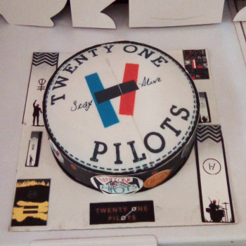 Twenty One Pilots Theme Cake