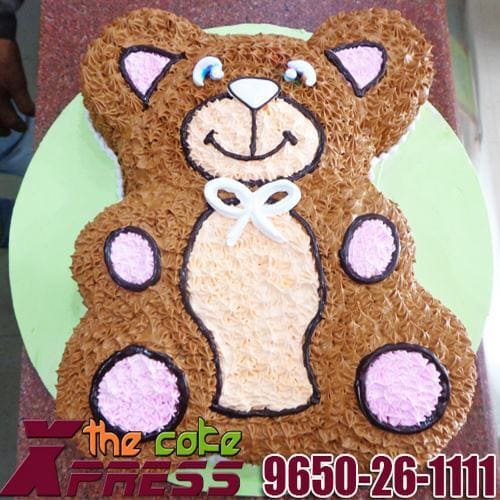 Pink Teddy Bear Cake - Decorated Cake by Susan Fitzgerald - CakesDecor