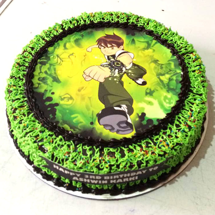 How to Easy Decorate Ben 10 Cake Theme - YouTube